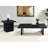 Caroline Black Rectangular Engineered Laminate Coffee Table