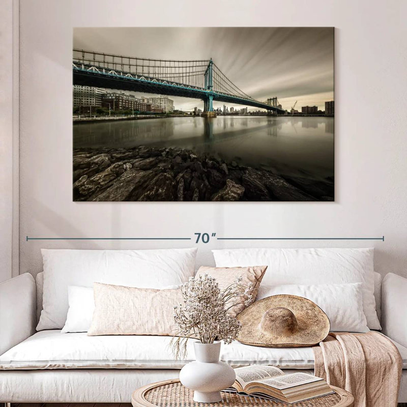 Lilie Manhattan Bridge NY, 34" H x 51" W
