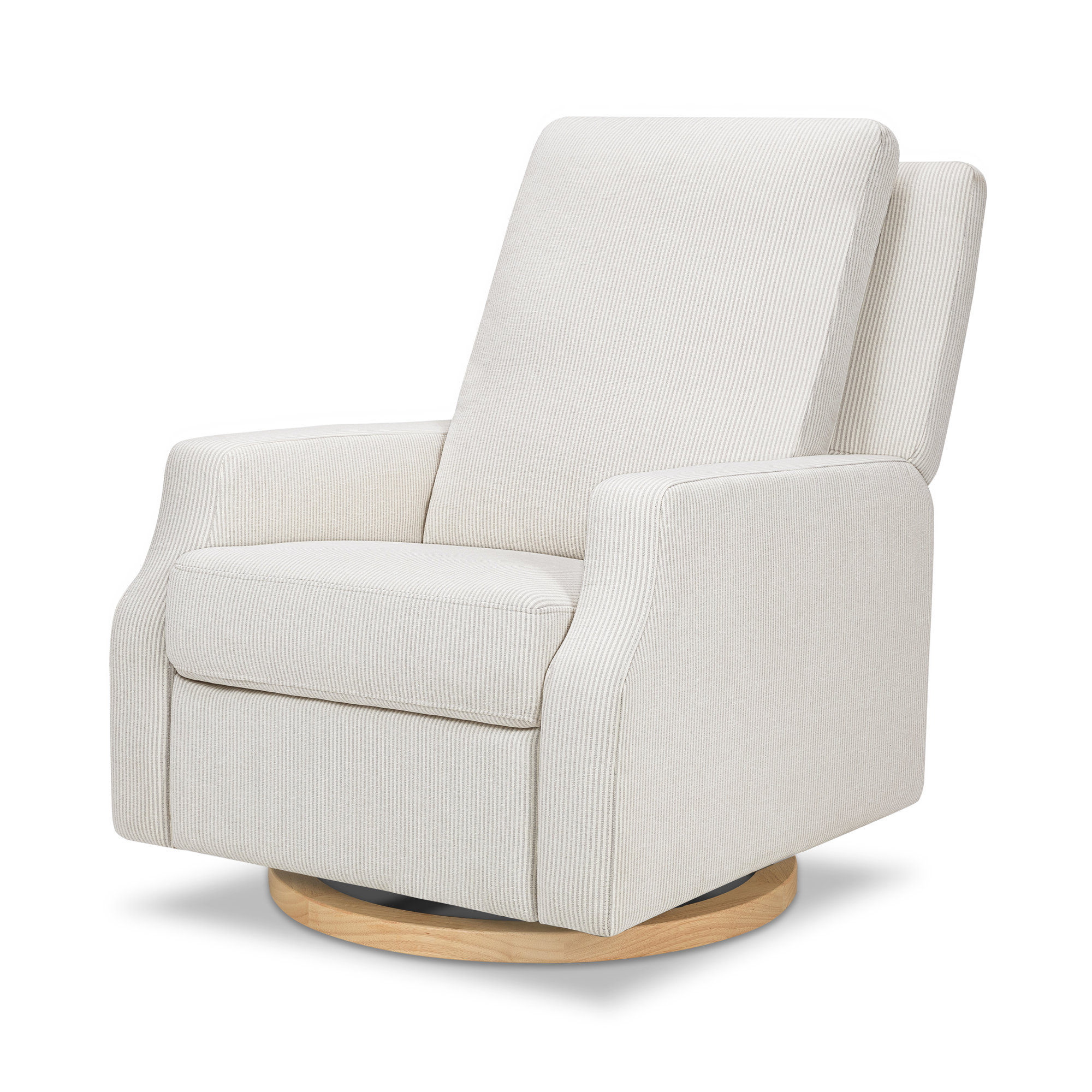 Crewe Recliner and Swivel Glider, Beige Polyester Blend