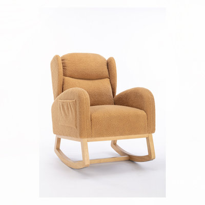 Teha Teddy Fabric Upholstered Rocking Chair