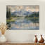 Décorations murales en bois Mountain River Reflections In Rocky Mountains IV - Landscape Mountains-1555303197
