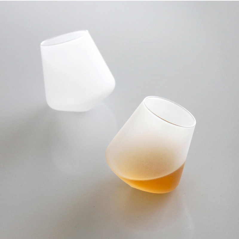 Ice Handmade Crystal Shot Glass, Frosted