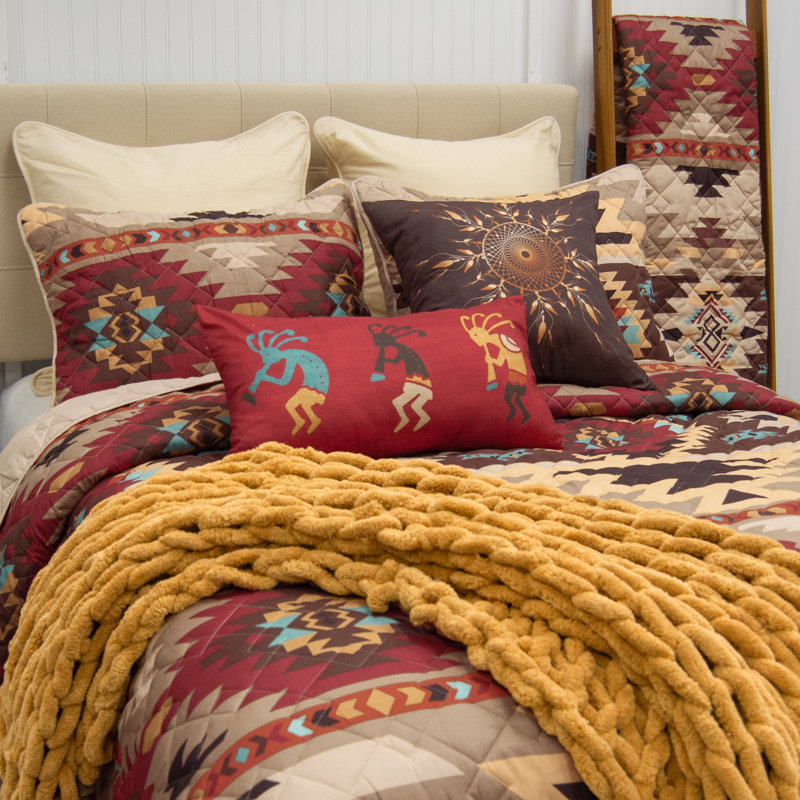 Courtepointe Sand Dune, Courtepointe pour lit grand + deux taies décorati