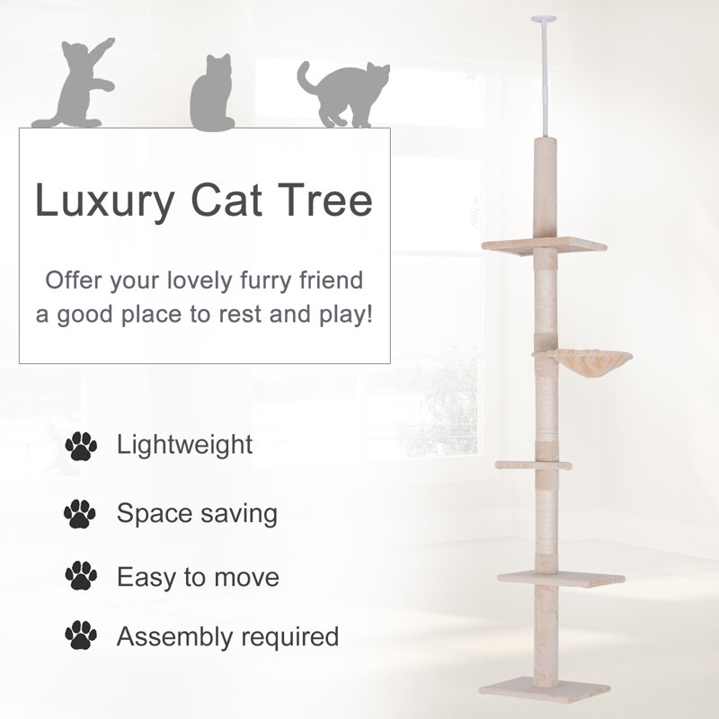 Adjustable Vertical Cat Tree (floor-to-ceiling)