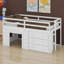 Lit mezzanine avec armoire et tablette-1340926653