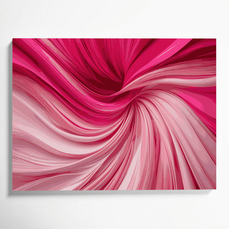 Gradient Abstract 31 Red Canvas Wall Art, 8" H x 10" W
