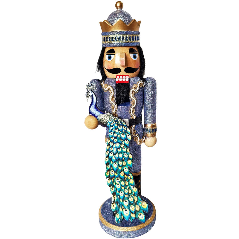 14” Peacock King Nutcracker