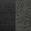Grand lit à panneau tapissier noir moderne avec tête de lit en tissu gris anthracite