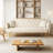 Velvet Convertible Sleeper Sofa Couch Futon Sofa Bed with 2 Pillows-727828309