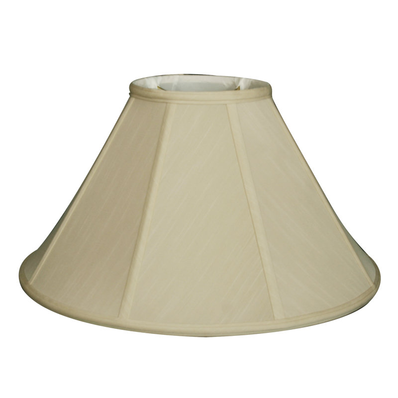 Abat-jour Linen Empire (Araignée), Crème, H 9,5 po x l 14 po x P 14 po