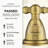 Bathroom Sink Faucet 8 Inch, Bathroom Faucet 3 Hole With Pop Up Drain And Water Hose Supply-120383263