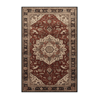 Machine Washable Persian Brown Area Rug