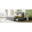 Lit plateforme tapissier avec lit gigogne-2131658545-2131658544