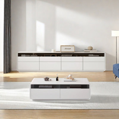 Boxwood TV Stand and Coffee Table Set