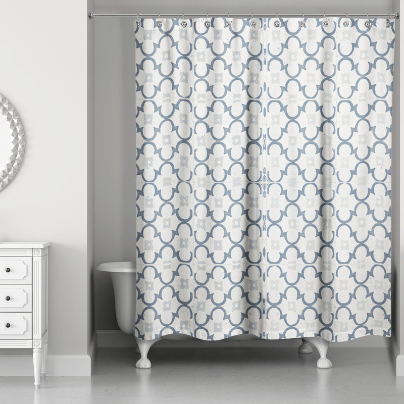 Rideau de douche simple Alondria, Gris