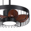 Ventilateur de plafond d'extérieur 20 po, ventilateur imperméable, ventilateur de cage enfichable à 3 vitesses pour pergola de patio (noir)-1083176904-1083176906