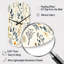 Botanique esquissée VI - horloge asymétrique en métal-105566554