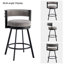 Tabouret de comptoir pivotant H 26,6 po Ayala-1630852333