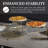 4-Piece Pizza Pan Riser Chafing Dishes-1763738586