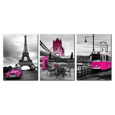 3 Piece Wrapped Canvas Wall Art
