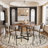 Modern Farmhouse Kitchen Dining Table Set-1072229120-1072229121-1066714989