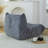 Bean bag Chair with button tufted back-1016822129