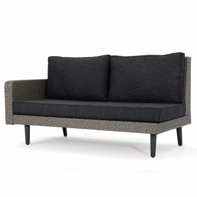 Accoudoir droit pour canapé Patio Tahiti, gris