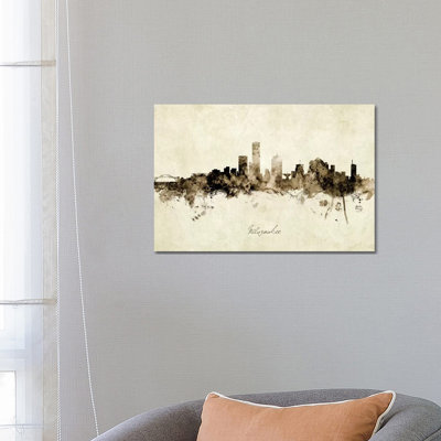 " Milwaukee Wisconsin Skyline " by Michael Tompsett Painting