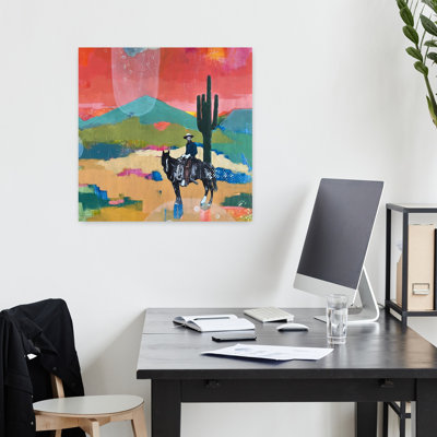 I Used To Be A Cowboy Abstract Contemporary Succulent Horse Urban Landscape Art