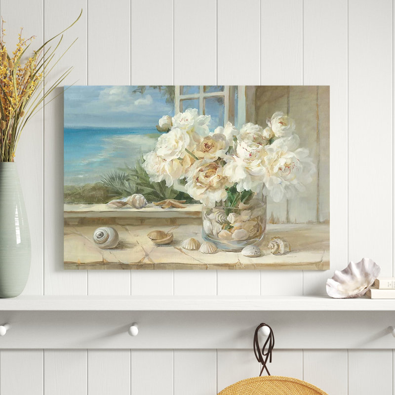 Au bord de la mer par Danhui Nai - estampe numérique sur toile tendue avec châssis, H 40 po x l 60 po x p 1,5 po