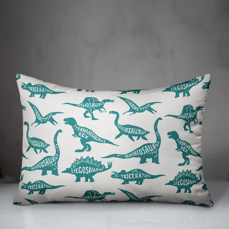 Housse de coussin rectangulaire/insert, Sarcelle