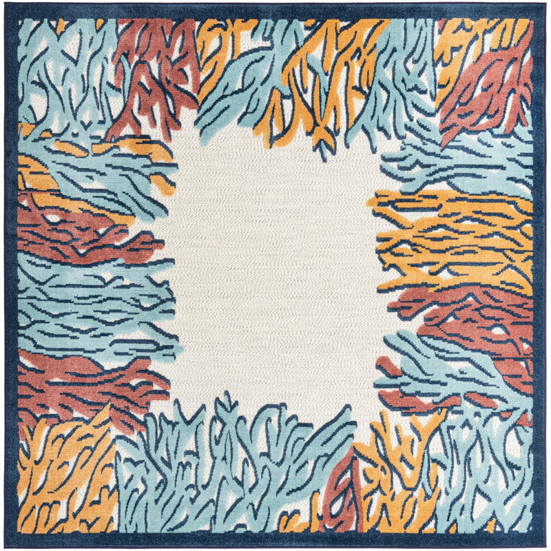 Outdoor Askersund Area Rug Mix Color, Square 7'10"