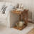 Solid Wood C-Shaped End Table