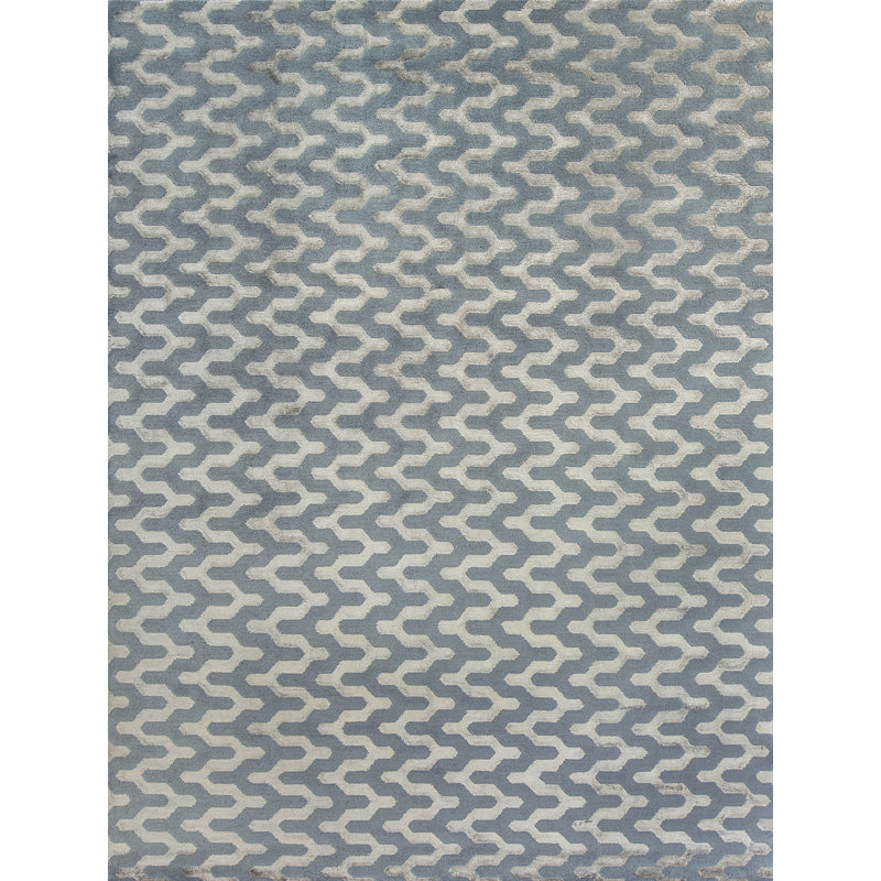Tapis rectangulaire noué à la main