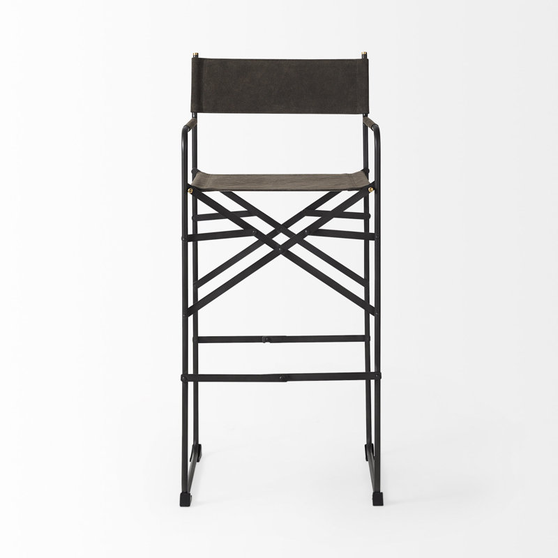 Tabouret de bar et de comptoir Sambac, Tabouret de bar (siège d'une hauteur de 30,5 po), Brun foncé
