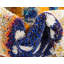 Tapis abstrait bleu / orange / crème Dolgeville-1419850773