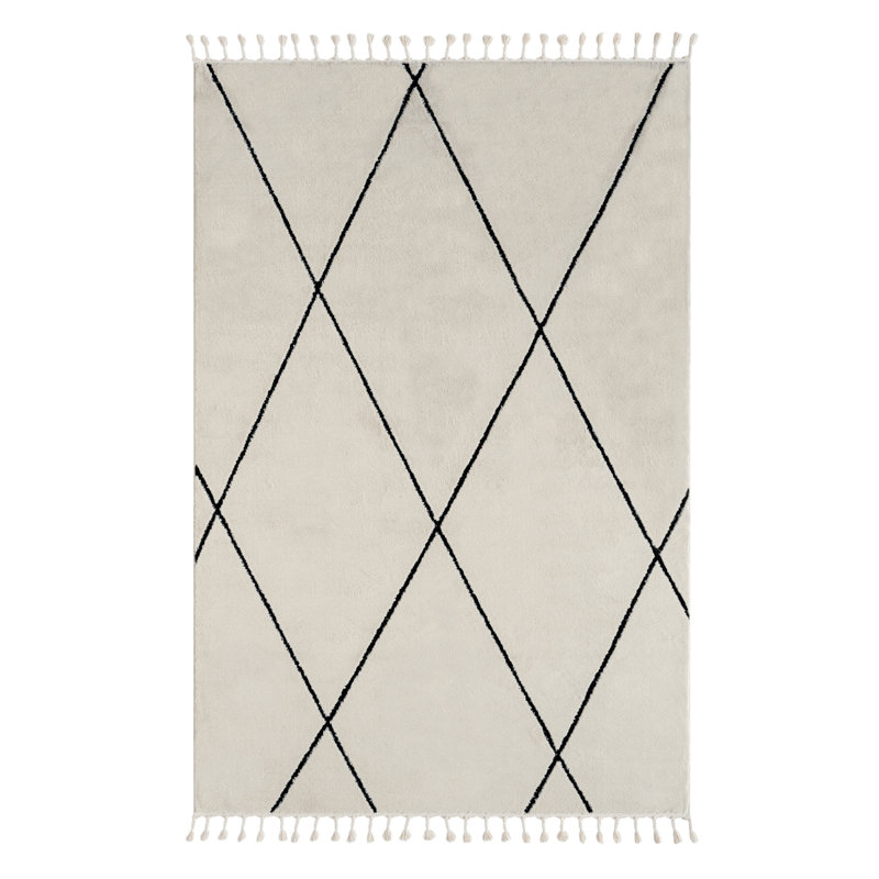 Charm Tapis white Rug, Rectangle 200 x 290cm