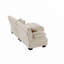 Canapé en chenille 2 places avec repose-pieds en tissu-1373551058