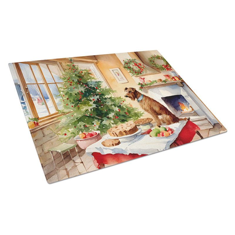 Planche à découper en verre Irish Christmas