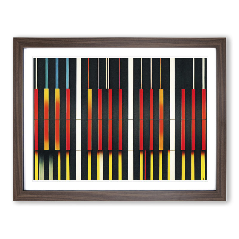 Audio Equalizer Abstract Art Vol.3 - Framed Print