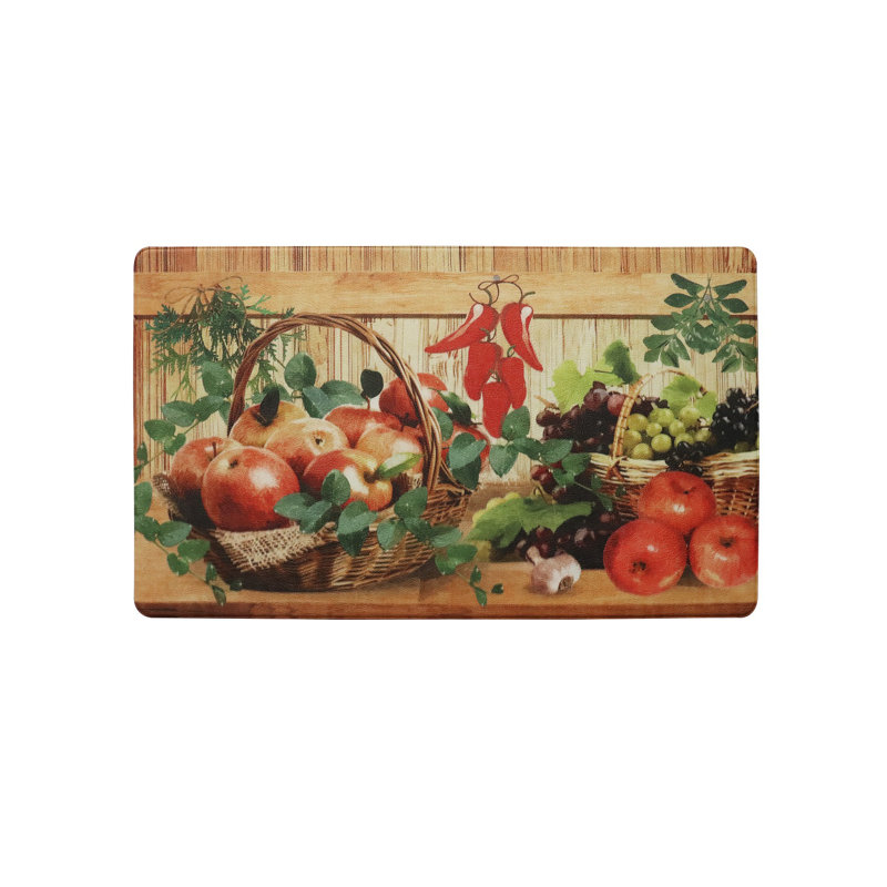 Tapis anti-fatigue pommes et raisins, Rectangle 1 pi 8 po x 3 pi 3 po