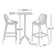 Asherton 2 - Person Patio Dining Set with Square Table