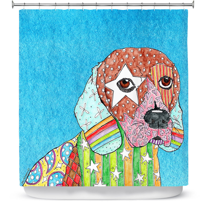 Animal Print Shower Curtain, Purple