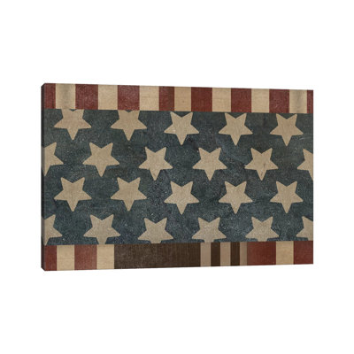 Patriotic Collection H by June Erica Vess - Wrapped Canvas Print