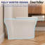 Toilette moderne une pièce, toilette à double chasse entièrement jupe et toilette à jupe double (siège inclus)
