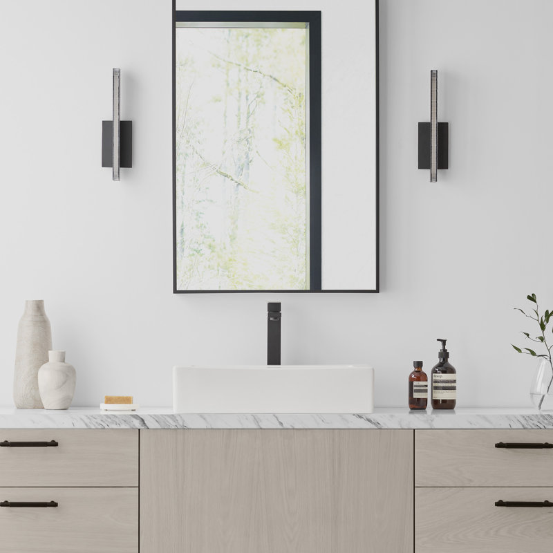 Serre 1 - Light LED Flush Mounted Sconce, Polished Nickel