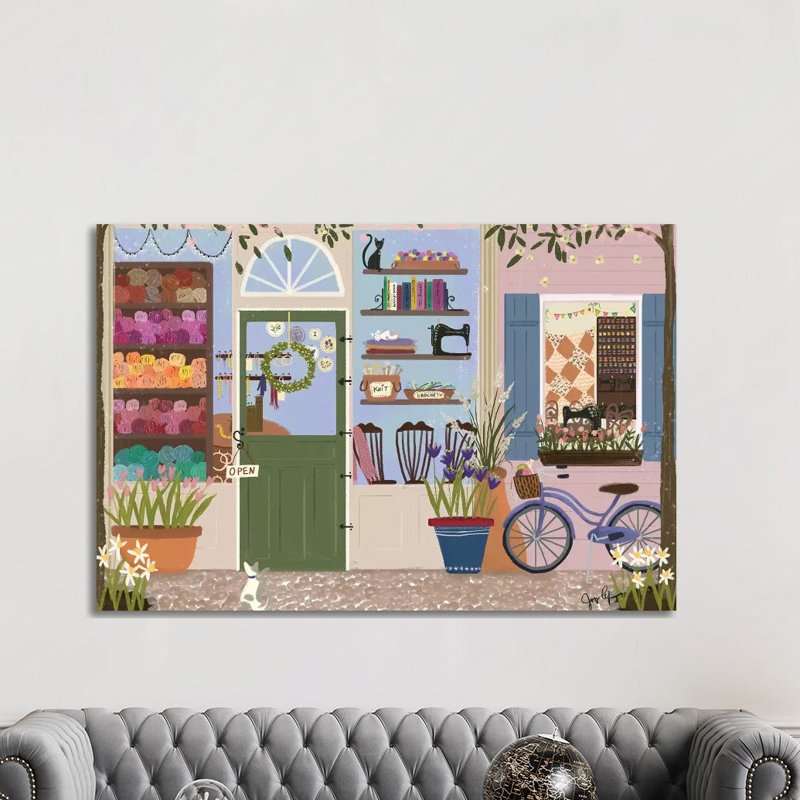 Vitrine Stitcherie, H 40 po x l 60 po x P 1,5 po