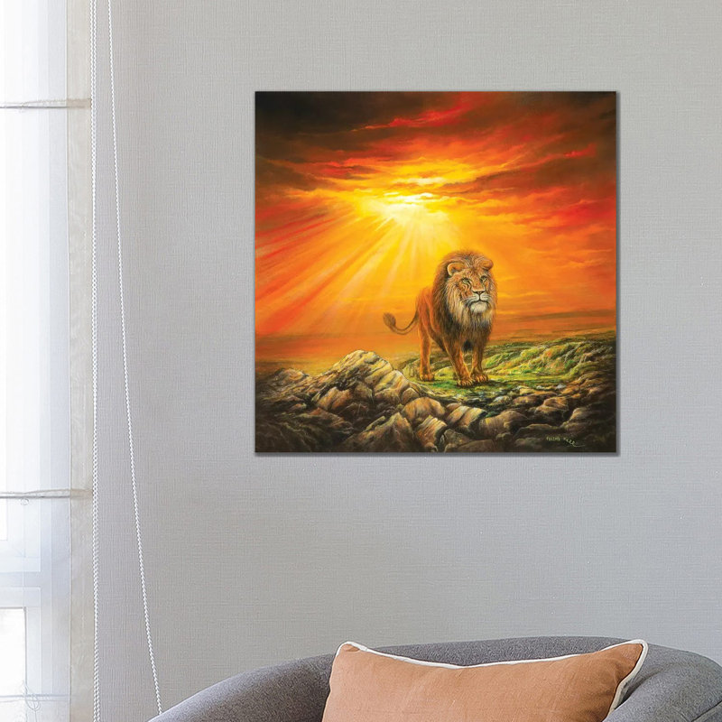 Lion Of Judah by ColorByFeliks - Print on Canvas, Wrapped Canvas, 66.04 cm H x 66.04 cm W