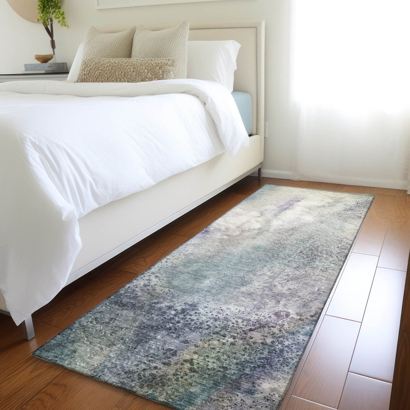 Kyrie Indoor/Outdoor Area Rug with Non-Slip Backing, Runner 2'3" x 7'6"