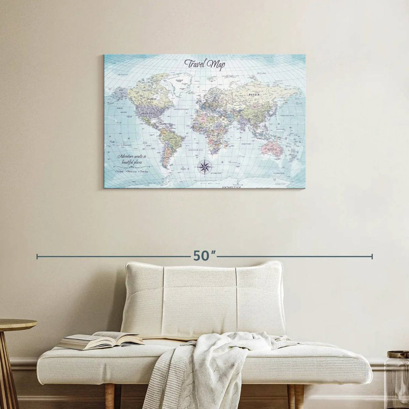 Bouton-poussoir Amrico World I, H 24 po x l 36 po
